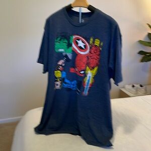 Men’s Marvel comics Navy Blue T-Shirt. 2XL.